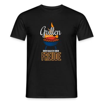 Cooler Griller Barbeque Grillen Spruch - Männer T-Shirt - Schwarz - Vorne - AI Model Male 178 light (178cm)