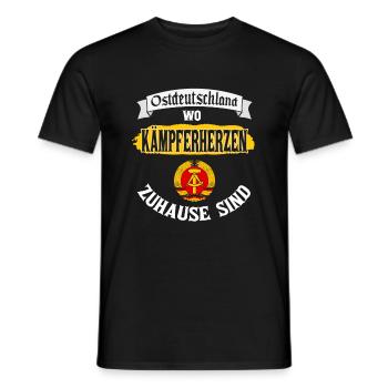 Cooles Ostdeutschland Spruch Motiv - Männer T-Shirt - Schwarz - Vorne - AI Model Male 178 light (178cm)