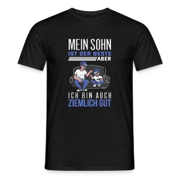 Cooler Vater und Sohn Spruch - Männer T-Shirt - Schwarz - Vorne - AI Model Male 178 light (178cm)