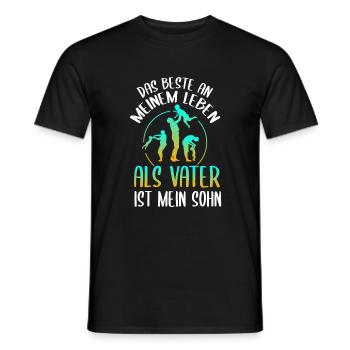Cooler Vater und Sohn Spruch - Männer T-Shirt - Schwarz - Vorne - AI Model Male 178 light (178cm)