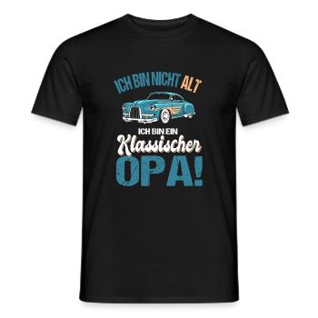 Witziges Opa Großvater Enkel Spruch - Männer T-Shirt - Schwarz - Vorne - AI Model Male 178 light (178cm)