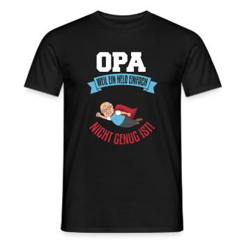Cooles Opa Großvater Enkel Spruch Motiv - Männer T-Shirt - Schwarz - Vorne - AI Model Male 178 light (178cm)