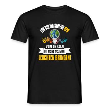Cooles Opa Großvater Enkel Spruch Motiv - Männer T-Shirt - Schwarz - Vorne - AI Model Male 178 light (178cm)