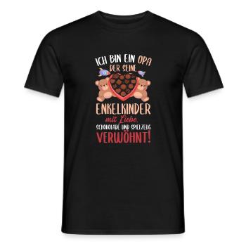 Cooles Opa Großvater Enkel Spruch Motiv - Männer T-Shirt - Schwarz - Vorne - AI Model Male 178 light (178cm)
