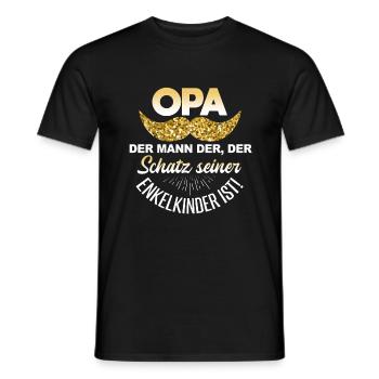 Cooles Opa Großvater Enkel Spruch Motiv - Männer T-Shirt - Schwarz - Vorne - AI Model Male 178 light (178cm)