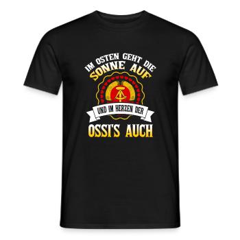 Cooles Ostdeutschland Spruch Motiv - Männer T-Shirt - Schwarz - Vorne - AI Model Male 178 light (178cm)