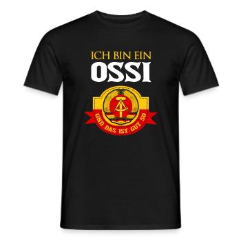 Cooles Ostdeutschland Spruch Motiv - Männer T-Shirt - Schwarz - Vorne - AI Model Male 178 light (178cm)