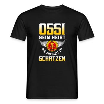 Cooles Ostdeutschland Spruch Motiv - Männer T-Shirt - Schwarz - Vorne - AI Model Male 178 light (178cm)