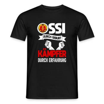 Cooles Ostdeutschland Spruch Motiv - Männer T-Shirt - Schwarz - Vorne - AI Model Male 178 light (178cm)