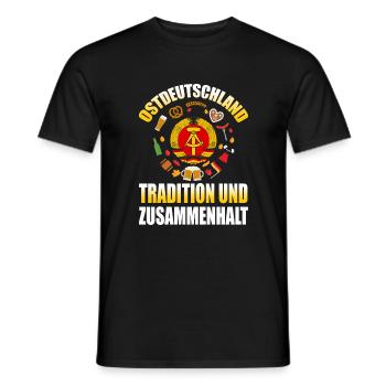 Cooles Ostdeutschland Spruch Motiv - Männer T-Shirt - Schwarz - Vorne - AI Model Male 178 light (178cm)