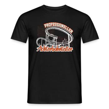 Achterbahn Professioneller Achterbahntester - Männer T-Shirt - Schwarz - Vorne - AI Model Male 178 light (178cm)