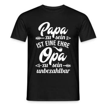 Être un père est un honneur d'être une princesse inestimable - T-shirt homme - noir - Devant - AI Model Male 178 light (178cm)