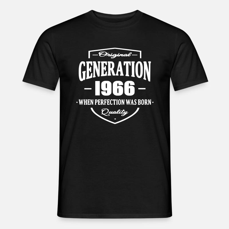 Generation 1966 - Männer T-Shirt - Schwarz