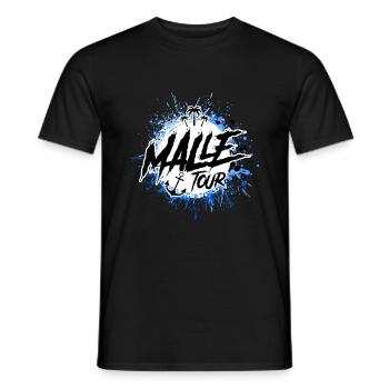 malle tour klecks - Männer T-Shirt - Schwarz - Vorne - AI Model Male 178 light (178cm)