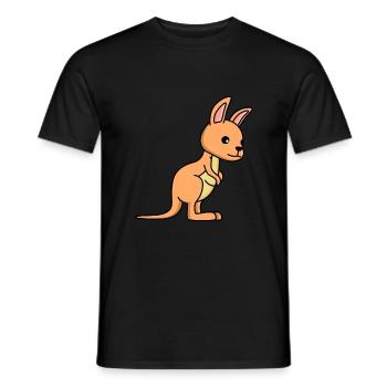 Kangaroo Comic - Men's T-Shirt - black - Front - AI Model Male 178 light (178cm)