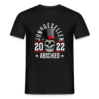 junggesellen abschied totenkopf 2022 - Männer T-Shirt - Schwarz - Vorne - AI Model Male 178 light (178cm)