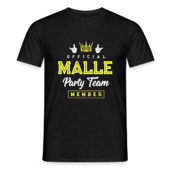 Malle Party Crew - Men's T-Shirt - black - Front - AI Model Male 178 light (178cm)