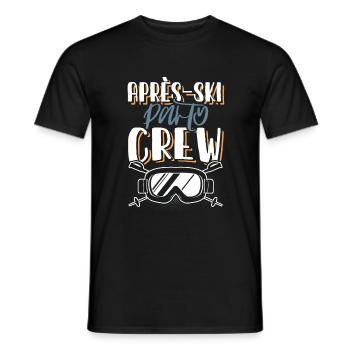 Apres Ski Crew - Männer T-Shirt - Schwarz - Vorne - AI Model Male 178 light (178cm)