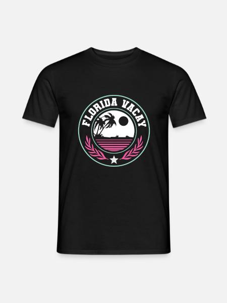 Vacances en Floride - T-shirt homme - noir