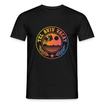 Tel Aviv Holidays - Men's T-Shirt - black - Front - AI Model Male 178 light (178cm)