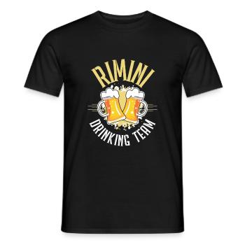 Rimini Drinking Équipe - T-shirt homme - noir - Devant - AI Model Male 178 light (178cm)