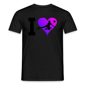 Volleyball Herren Damen Volleyballer Volleyballspi - Männer T-Shirt - Schwarz - Vorne - AI Model Male 178 light (178cm)