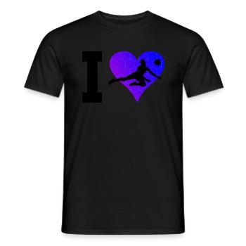 Volleyballspieler Herren Volleyballspielen - Männer T-Shirt - Schwarz - Vorne - AI Model Male 178 light (178cm)