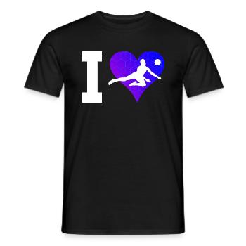Volleyball Volleyball Masculin Femmes - T-shirt homme - noir - Devant - AI Model Male 178 light (178cm)
