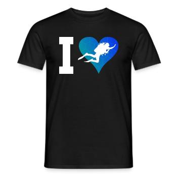 Diving Scuba Diver Scuba Divers Scuba Diving - Men's T-Shirt - black - Front - AI Model Male 178 light (178cm)