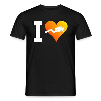 Plongeur Libre Plongeur Plongeur Femmes Plongée - T-shirt homme - noir - Devant - AI Model Male 178 light (178cm)