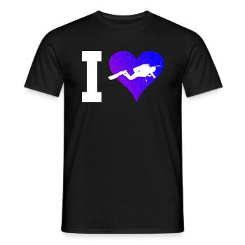 Plongée sous-marine Plongée Femmes Plongeuses Plongée - T-shirt homme - noir - Devant - AI Model Male 178 light (178cm)