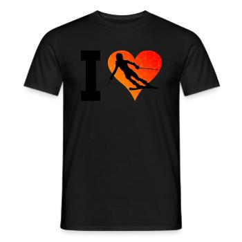 Sports d’hiver féminins Skieurs masculins Stunt Ski - T-shirt homme - noir - Devant - AI Model Male 178 light (178cm)