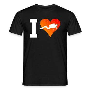 Diver Scuba Diver Scuba Diving - Men's T-Shirt - black - Front - AI Model Male 178 light (178cm)