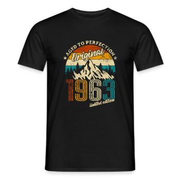 Original 1963 Limited Edition - Geschenk - Männer T-Shirt - Schwarz - Vorne - AI Model Male 178 light (178cm)
