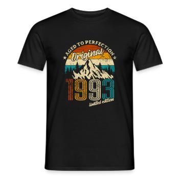 Original 1993 Limited Edition - Geschenk - Männer T-Shirt - Schwarz - Vorne - AI Model Male 178 light (178cm)