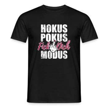 Hokus Pokus Fick dich Modus - Männer T-Shirt - Schwarz - Vorne - AI Model Male 178 light (178cm)