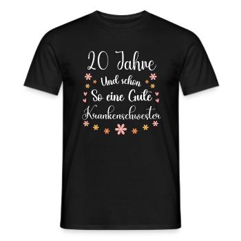 20 Jahre Und Schon So Eine Gute Krankenschwester - Männer T-Shirt - Schwarz - Vorne - AI Model Male 178 light (178cm)