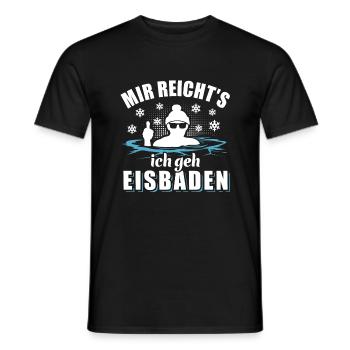 Mir reicht's ich geh Eisbaden - Eisbad Spruch - Männer T-Shirt - Schwarz - Vorne - AI Model Male 178 light (178cm)