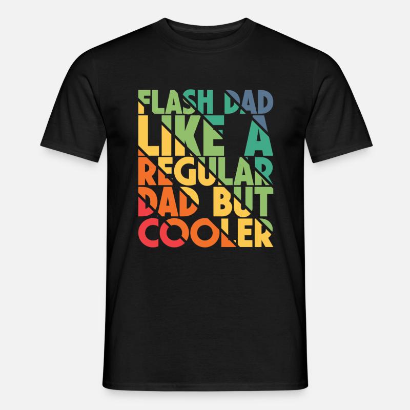 Bouldering Flash Papa Boulderer - Männer T-Shirt - Schwarz