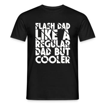 Bloc Flash Papa Boulderer - T-shirt homme - noir - Devant - AI Model Male 178 light (178cm)