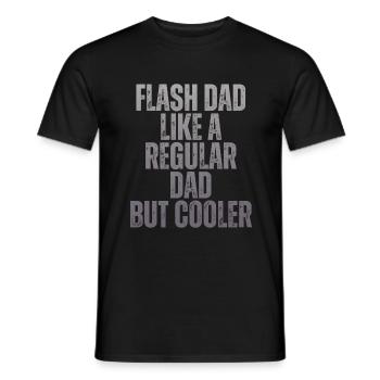 Bloc Flash Papa Boulderer - T-shirt homme - noir - Devant - AI Model Male 178 light (178cm)