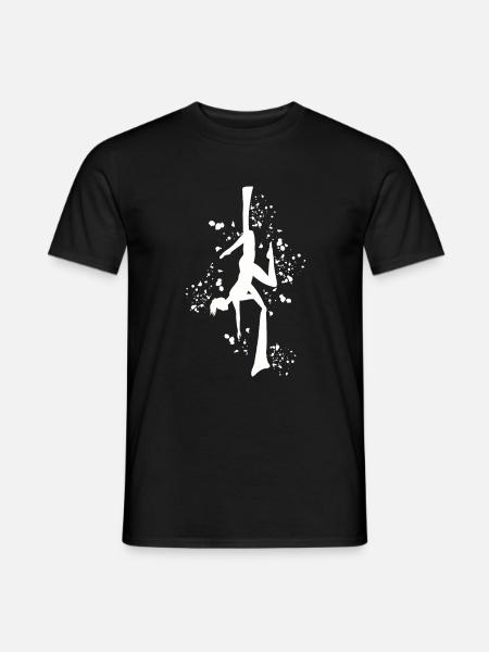 Vertikaltuch Luftakrobatik Aerial Silk - Männer T-Shirt - Schwarz
