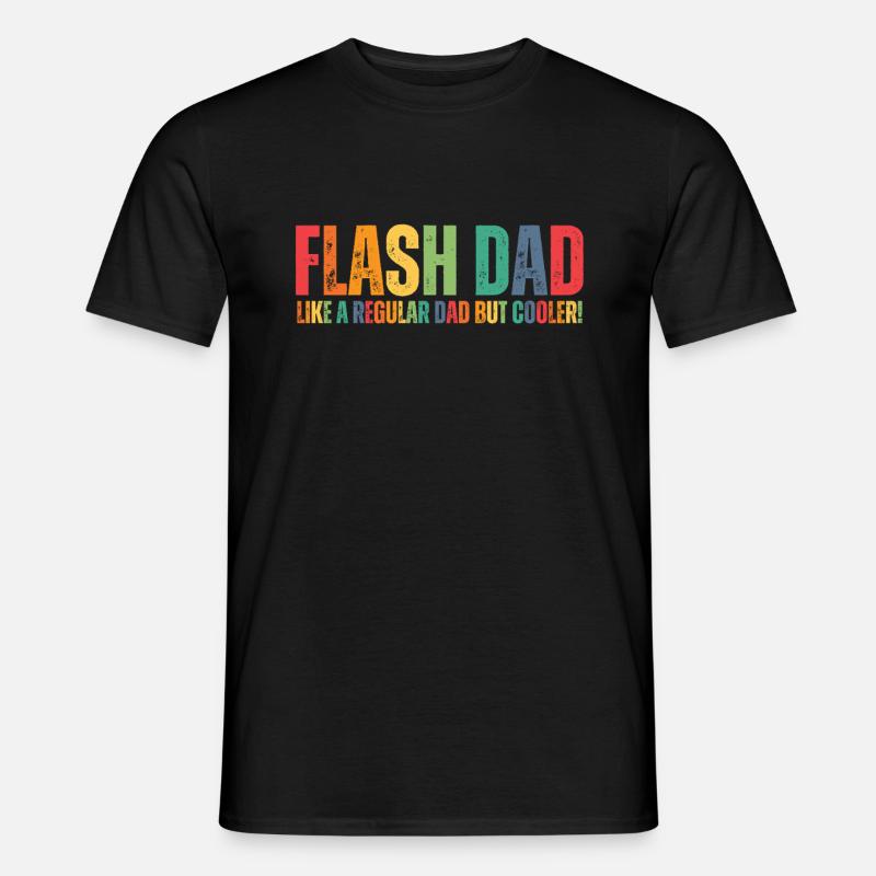 Bouldering Flash Papa Boulderer - Männer T-Shirt - Schwarz