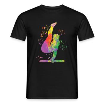Turner Barren Kunstturnen - Männer T-Shirt - Schwarz - Vorne - AI Model Male 178 light (178cm)