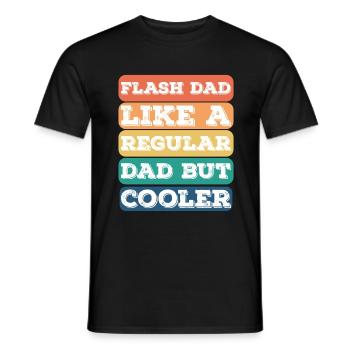 Bloc Flash Papa Boulderer - T-shirt homme - noir - Devant - AI Model Male 178 light (178cm)