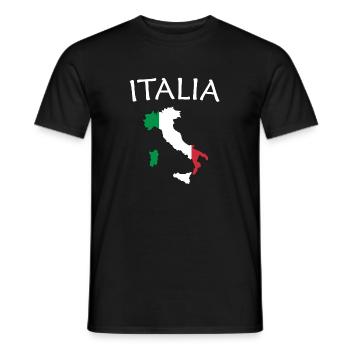 Italia from the "country" collection - Men's T-Shirt - black - Front - AI Model Male 178 light (178cm)