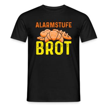 Alarmstufe Brot für Bäcker und Bäckereifachverkäuf - Männer T-Shirt - Schwarz - Vorne - AI Model Male 178 light (178cm)