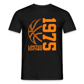 ÉDITION LIMITÉE BASKETBALL 1975 51E ANNIVERSAIRE - T-shirt homme - noir - Devant - AI Model Male 178 light (178cm)