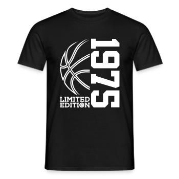 ÉDITION LIMITÉE BASKETBALL 1975 51E ANNIVERSAIRE - T-shirt homme - noir - Devant - AI Model Male 178 light (178cm)