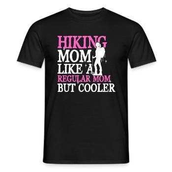 Maman randonneuse comme une maman ordinaire mais plus cool - T-shirt homme - noir - Devant - AI Model Male 178 light (178cm)